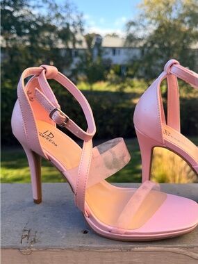 Pink Strappy High Heel Sandals